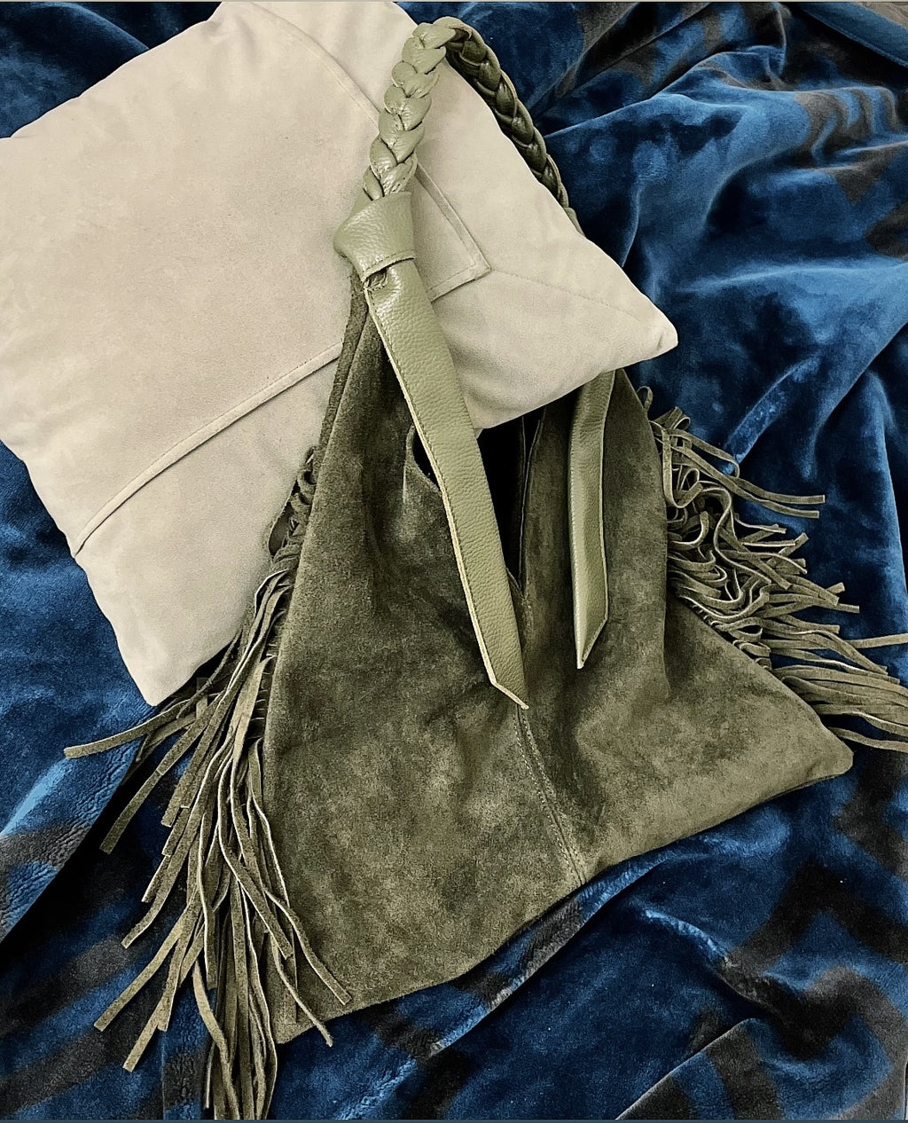 Tasche suede hobo style