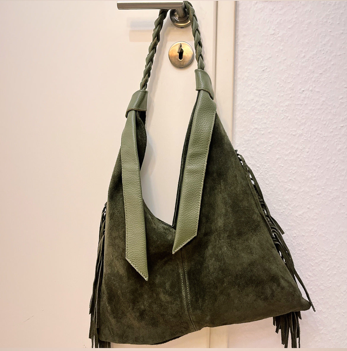 Tasche suede hobo style